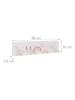 relaxdays Kindergarderobe Grau/ Rot - (B)38 x (H)10 x (T)5,5 cm