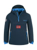 Trollkids Parka Mantel "KIRKENES" in Marineblau/Mittelblau