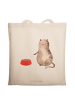 Mr. & Mrs. Panda Schultertasche Katze Fressen ohne Spruch in Creme