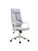 HOMCOM Bürostuhl-63L x 63B x 117-127H cm-Grau