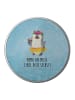Mr. & Mrs. Panda Blechdose rund Pinguin Kokosnuss mit Spruch in Eisblau