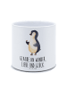 Mr. & Mrs. Panda Übertopf groß Pinguin Marienkäfer mit Spruch in Weiß
