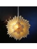 MARELIDA LED Papierstern EISBLUME Weihnachtsstern beleuchtet D: 40cm in weiß