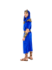 tectake Hochwertiges, samtartiges und bequemes Gewand, blau