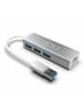 Inca USB-Hub USB-Adapter Silber in Silber