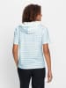 WITT WEIDEN Kapuzen-Shirt in eisblau-ecru-geringelt