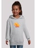 F4NT4STIC Hoodie Süßer Triceratops Dinosaurier in grau meliert