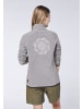 Gardena Fleece-Jacke im dezenten Logo-Design in Grau