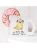 Mr. & Mrs. Panda Teetasse Mops Krone mit Spruch in Transparent
