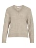 Vila Strickpullover in Natural Melange