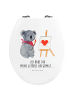 Mr. & Mrs. Panda Klobrille Koala Künstler mit Spruch in Weiß