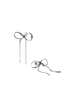 PURELEI Ohrringe Bow Silber