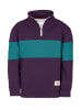 Band of Rascals Sweat " Quarter Zip " in dark-purple-petrol