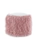 Kayoom Sitzkissen Fellpouf Bobtail in rosa - grau