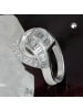 Gallay Ring 17mm mit vielen Zirkonias glänzend rhodiniert Silber 925 Ringgröße 60 in silber
