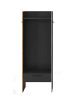 ebuy24 Kleiderschrank Bueno Schwarzgrau 70 x 37 cm