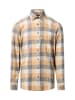 Andrew James Flanellhemd in sand grau - 0001