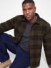 JACK & JONES PLUS Overshirt in Olive Night