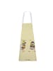 Mr. & Mrs. Panda Schürze Hummeln Kleeblatt ohne Spruch in Gelb Pastell