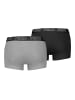Puma Boxershort 2er Pack in Grau/Schwarz