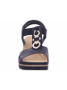 rieker Keilsandalette in schwarz