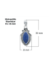 mantraroma 925er Silber - Ketten (L) 15 x (B) 34 mm mit Lapis Lazuli