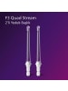 Philips Sonicare Quad Stream-Düse F3 f. Mundduschen Doppelpack HX3062/00 Weiß