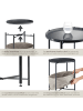 tectake Couchtisch Canterbury 45,5x45,5x53cm