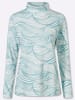 Sieh an! Langarm-Shirt in ozean-ecru-bedruckt