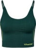 Hummel Sport-Bh Hmlmt Zone Seamless Sports Bra in DEEP TEAL/SULPHUR SPRING