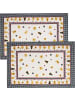 Erwin Müller Tischset 2er-Pack in beige/braun