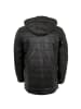 Bugatti Stepplederjacke Lammnappa in Schwarz