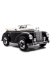 LEAN TOYS Kinderfahrzeug Mercedes-Benz 300S Schwarz lackiert Ledersitz EVA-Reifen Auto