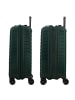 Jump Striper 4 Rollen Kabinentrolley 55 cm mit Dehnfalte in dark green