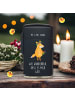 Mr. & Mrs. Panda Feuerzeug Fuchs Blumen mit Spruch in Schwarz