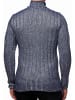 Rusty Neal Clubwear Stehkragen Strick Pullover in Marine