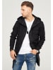 behype Strickjacke ELIJA in Schwarz meliert