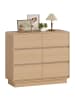 HOMCOM Sideboard-100L x 38B x 86H cm-Naturholz