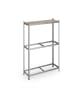 relaxdays Reifenregal in Silber - (B)120 x (H)180 x (T)40 cm