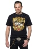 JP1880 Kurzarm T-Shirt in schwarz