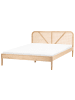 Beliani Doppelbett BELLEME in Braun - (W) 164 x (H) 91 x (L) 206 cm