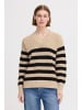 Oxmo V-Ausschnitt-Pullover OXKALA in Natur