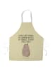 Mr. & Mrs. Panda Grill Schürze Murmeltier mit Spruch in Gelb Pastell