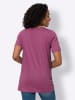 Sieh an! Longshirt in magenta-meliert