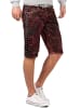 Cipo & Baxx Herren Regular Fit Kurze Hose Mid Waist in Bordeaux