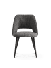 B&D Home 2er-Set: Esszimmerstuhl VICKY in Anthrazit - (B)53 x (H)81 x (T)58 cm