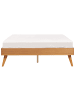 Beliani Doppelbett BERRIC in Braun - (W) 148 x (H) 38 x (L) 202 cm