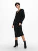 ONLY Oversized Langarm Strickkleid ONLNEW TESSA in Schwarz