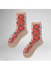 Hudson Socken Snake Fashion in Burnt red