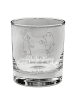 Mr. & Mrs. Panda Whiskey Glas Hase Igel mit Spruch in Transparent